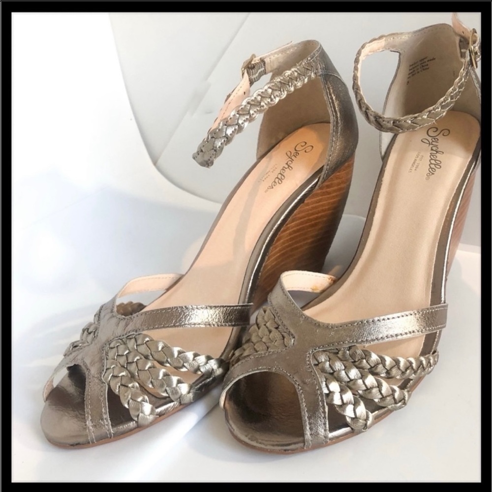 Seychelles Metallic Hi-Wedge Heeled